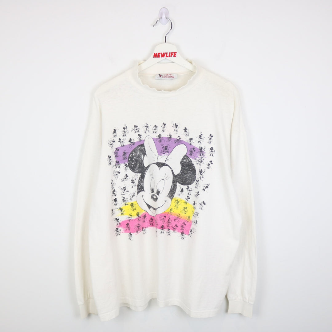 Vintage 90's Disney Minnie Mouse Long Sleeve Tee - XL-NEWLIFE Clothing