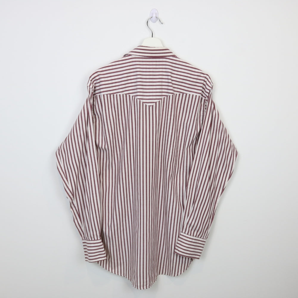 Vintage 80's Ruddock Striped Button Up - L-NEWLIFE Clothing