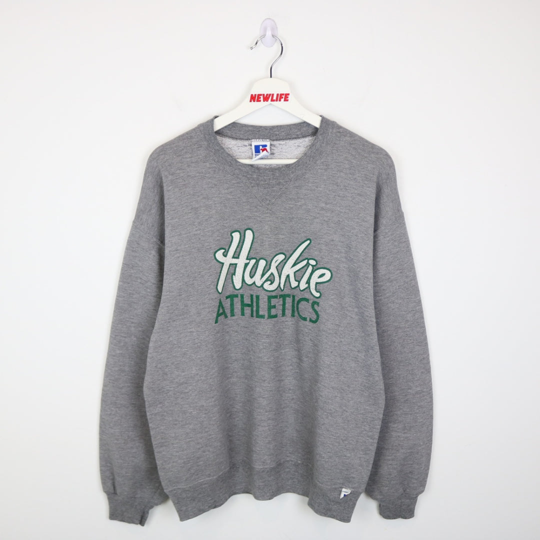 Vintage 90's University of Saskatchewan Huskies Russell Crewneck - M-NEWLIFE Clothing