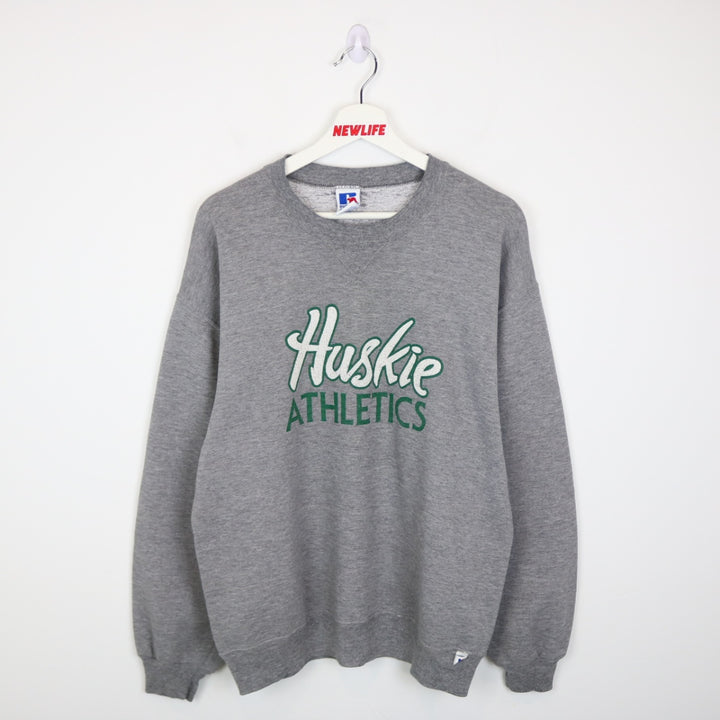 Vintage 90's University of Saskatchewan Huskies Russell Crewneck - M-NEWLIFE Clothing