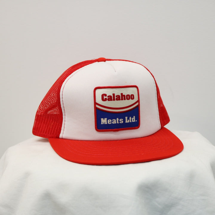 Vintage 80's Calahoo Meats Trucker Hat - OS-NEWLIFE Clothing