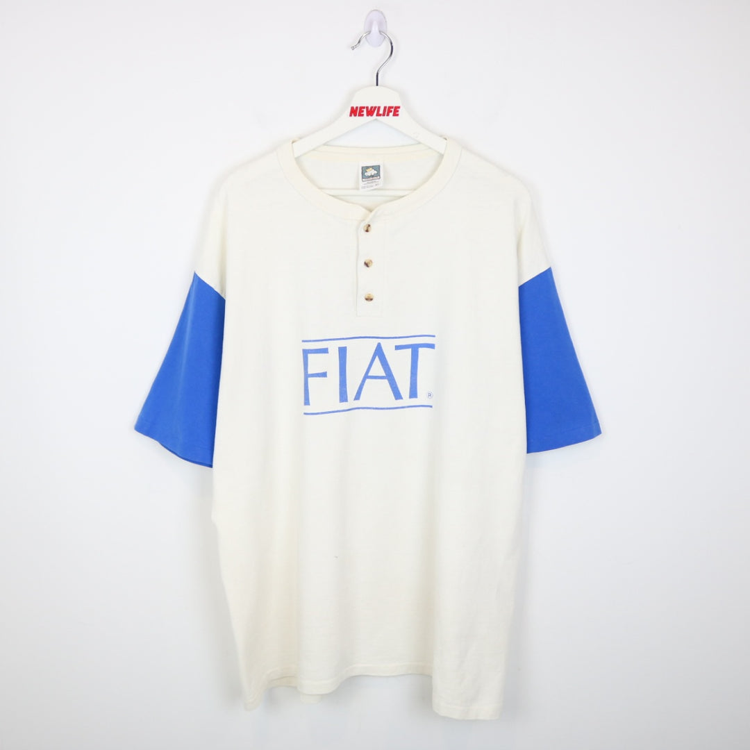 Vintage 90's Fiat Henley Tee - XL-NEWLIFE Clothing