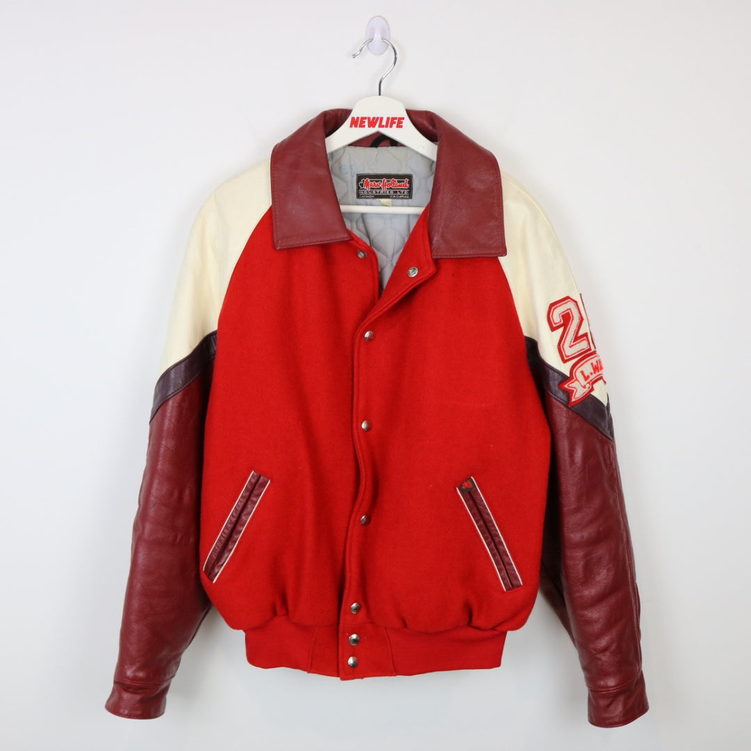 Vintage 80's Hockey Varsity Jacket - L-NEWLIFE Clothing