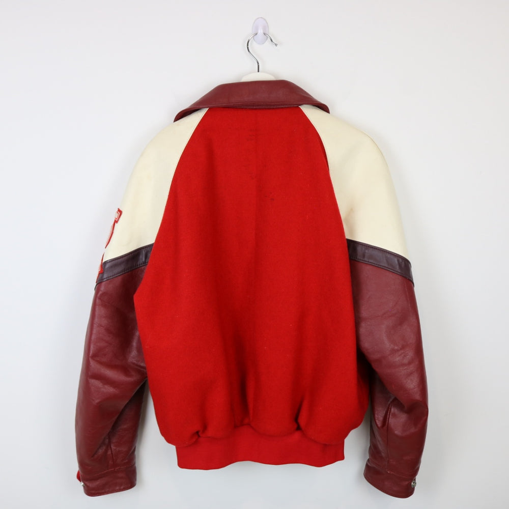 Vintage 80's Hockey Varsity Jacket - L-NEWLIFE Clothing