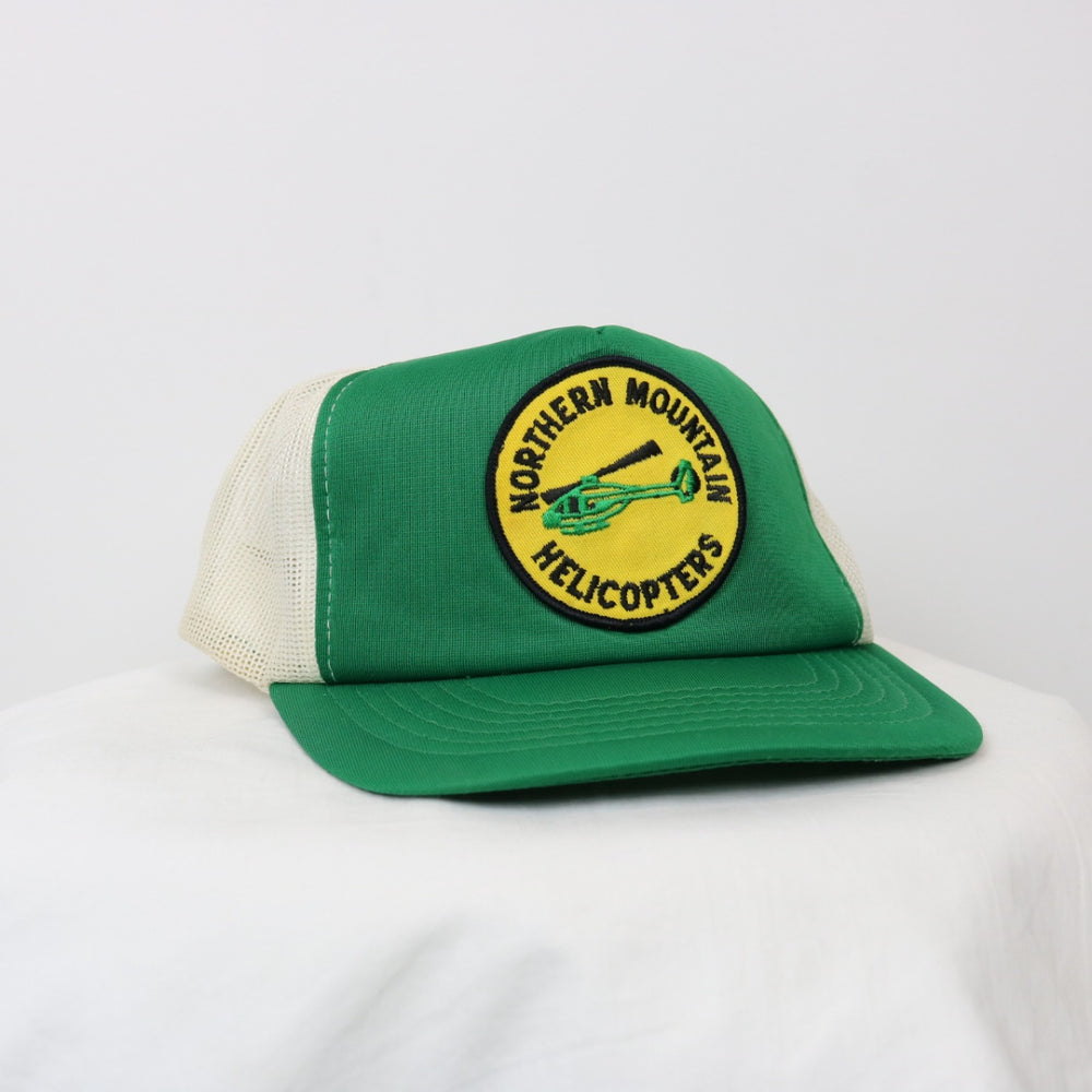 Vintage 80's Northern Mountain Helicopters Trucker Hat - OS-NEWLIFE Clothing