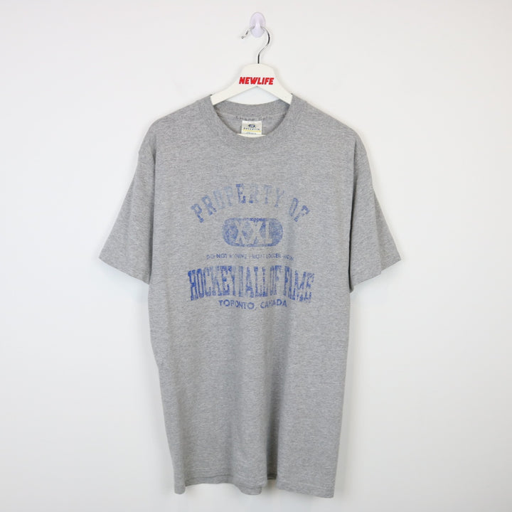 Vintage 90's Hockey Hall of Fame Tee - M-NEWLIFE Clothing