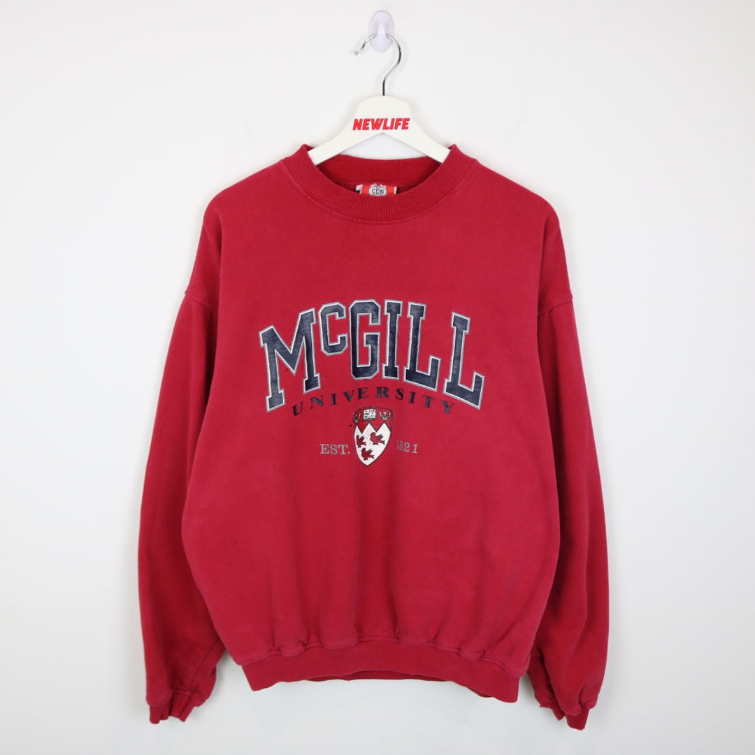 Vintage 90's McGill University Crewneck - L-NEWLIFE Clothing