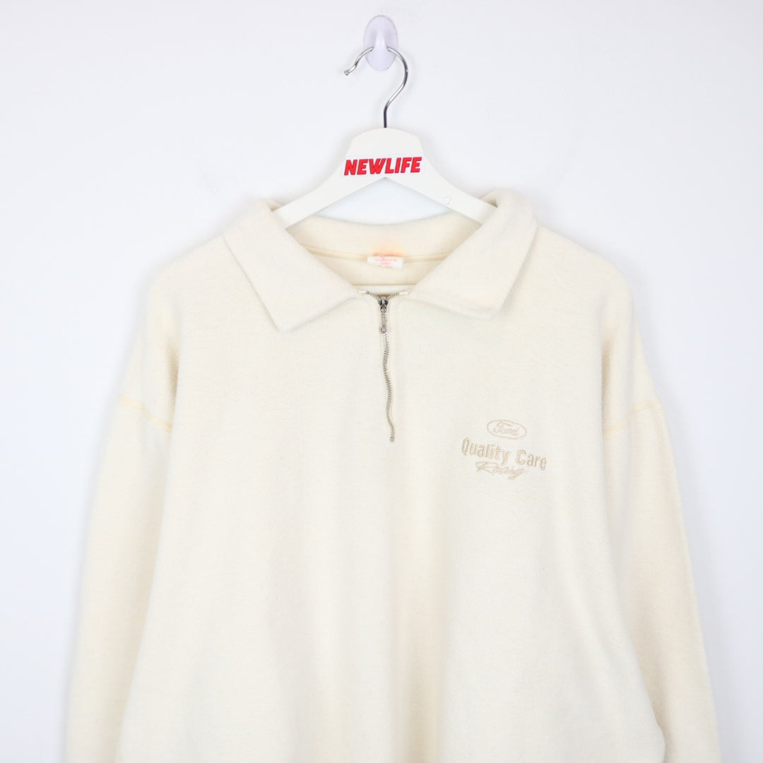 Vintage 90's Ford Racing Quarter Zip Sweater - XL-NEWLIFE Clothing