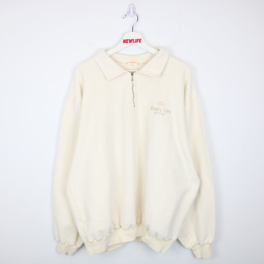 Vintage 90's Ford Racing Quarter Zip Sweater - XL-NEWLIFE Clothing