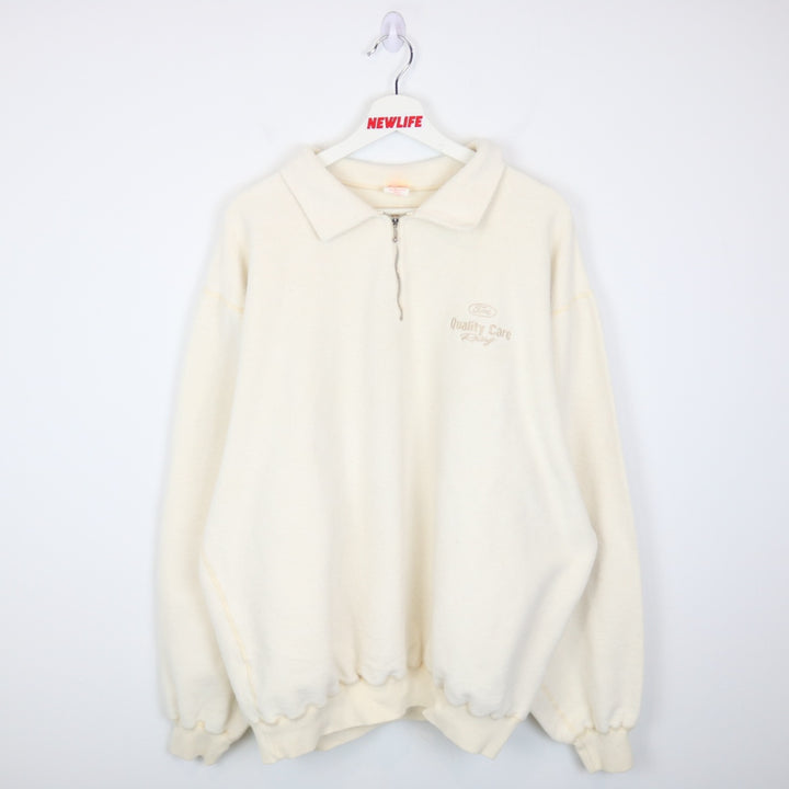 Vintage 90's Ford Racing Quarter Zip Sweater - XL-NEWLIFE Clothing