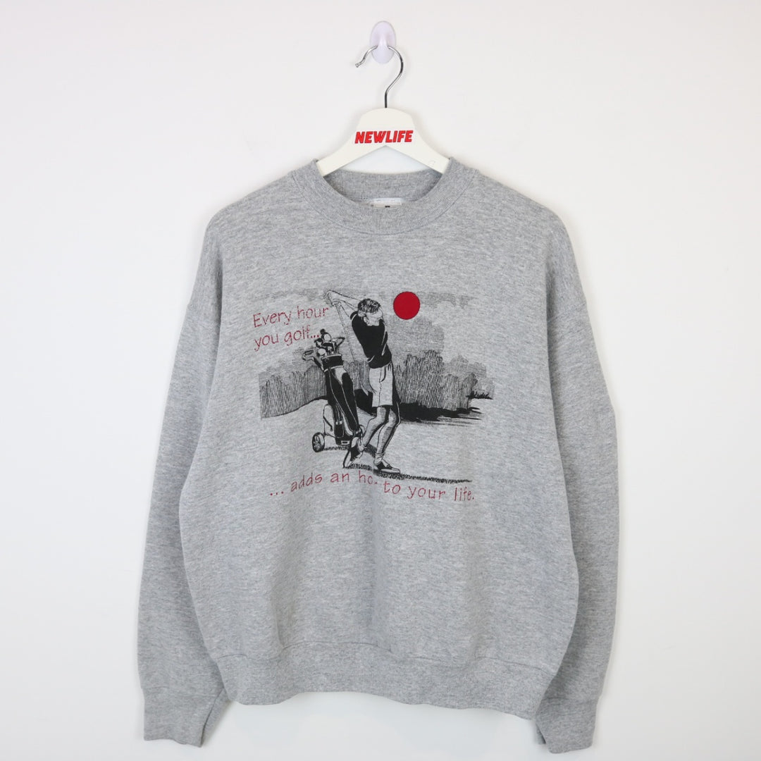 Vintage 90's Every Hour You Golf Crewneck - M-NEWLIFE Clothing