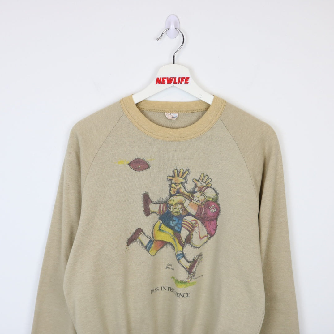 Vintage 1976 Pass Interference Football Crewneck - S/M-NEWLIFE Clothing