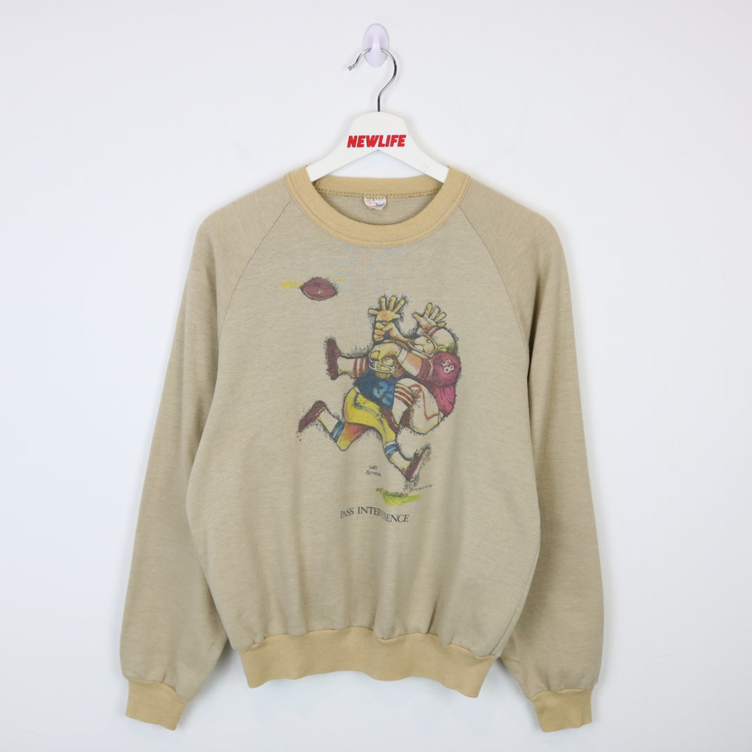 Vintage 1976 Pass Interference Football Crewneck - S/M-NEWLIFE Clothing