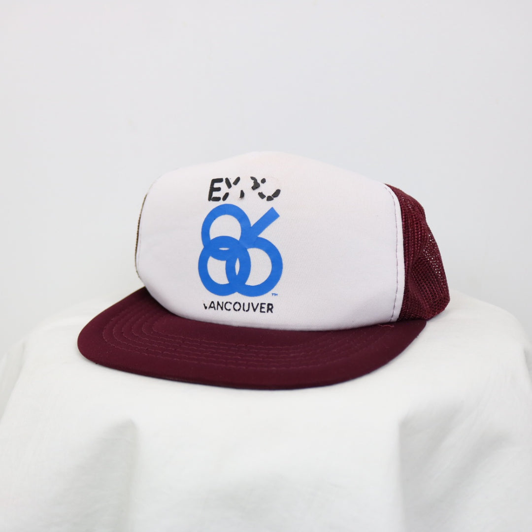Vintage 1986 Vancouver Expo Trucker Hat - OS-NEWLIFE Clothing
