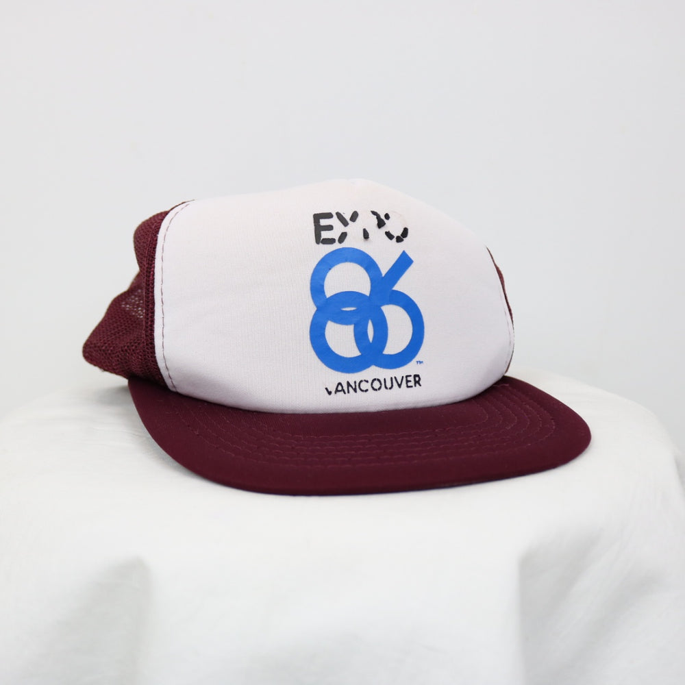 Vintage 1986 Vancouver Expo Trucker Hat - OS-NEWLIFE Clothing