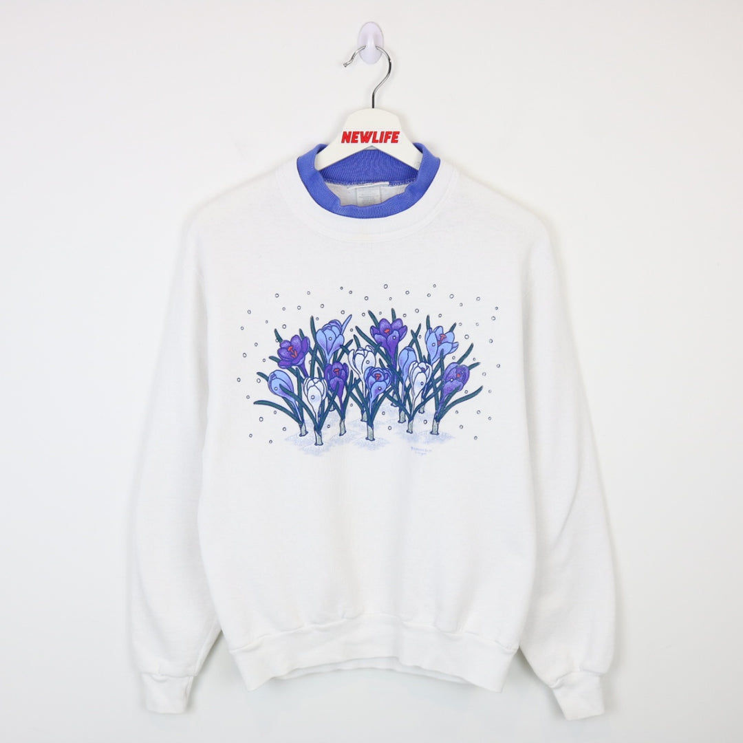 Vintage 90's Flower Nature Crewneck - XS-NEWLIFE Clothing