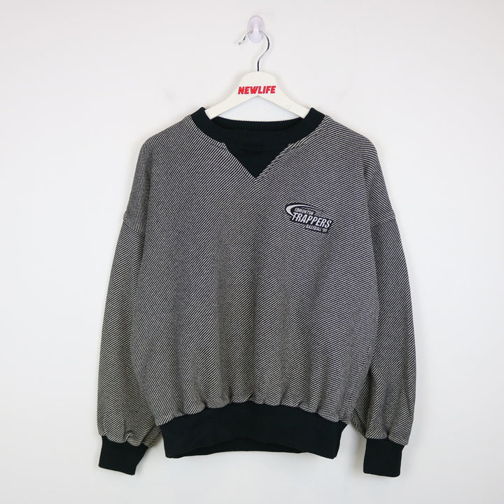 Vintage 1999 Edmonton Trappers Crewneck - M-NEWLIFE Clothing