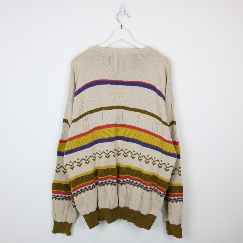 Vintage 80's Bosa Patterend Knit Sweater - L-NEWLIFE Clothing