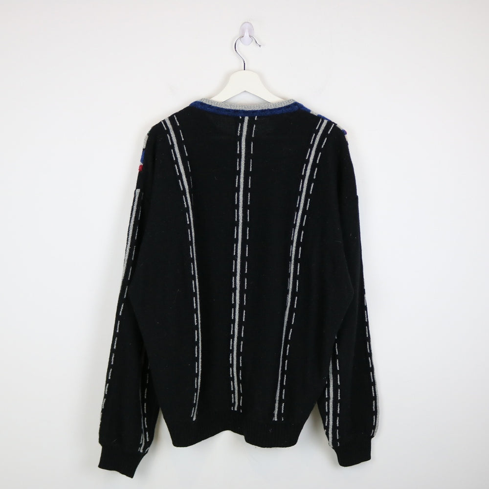 Vintage 90's Giramondo Textured Knit Sweater - L-NEWLIFE Clothing