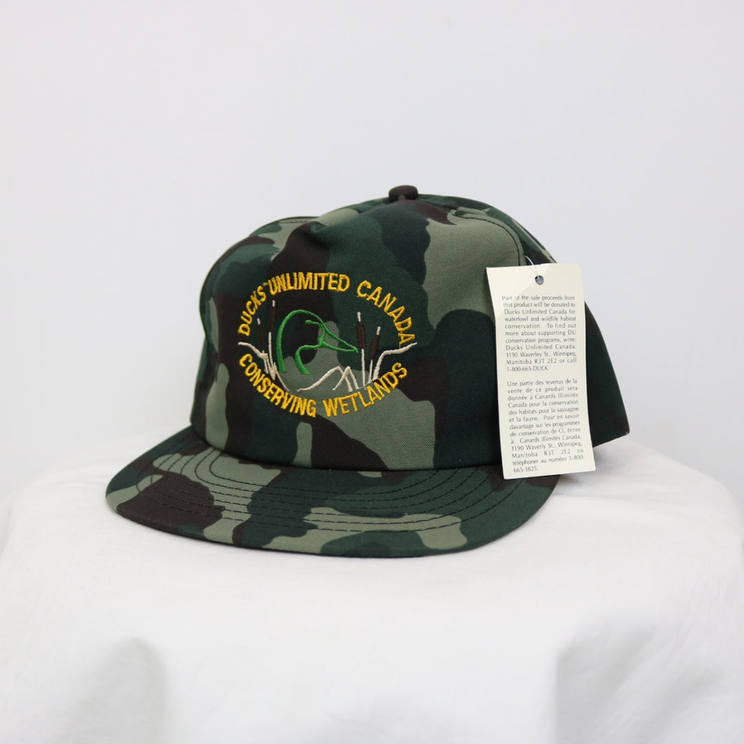 Vintage 80's NWT Ducks Unlimited Camo Hat - OS-NEWLIFE Clothing