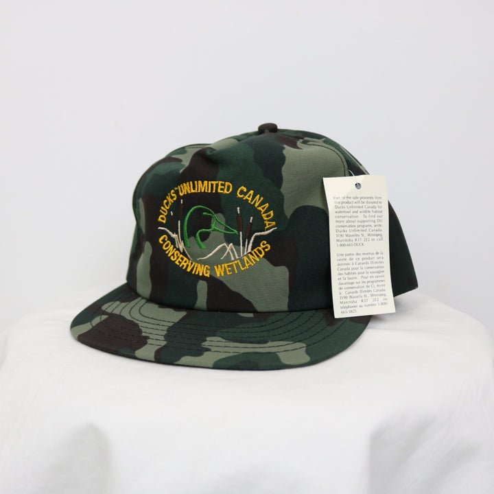 Vintage 80's NWT Ducks Unlimited Camo Hat - OS-NEWLIFE Clothing