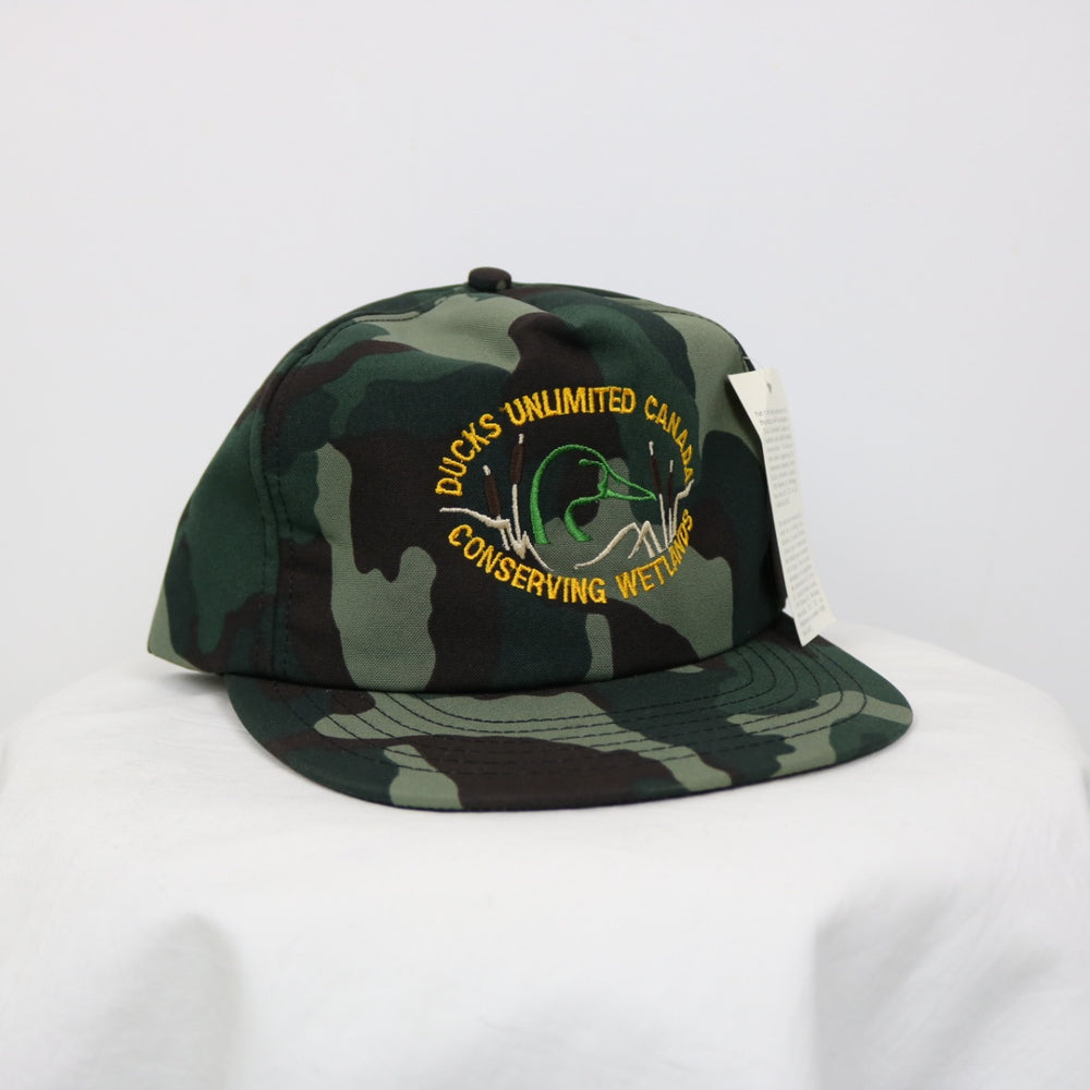 Vintage 80's NWT Ducks Unlimited Camo Hat - OS-NEWLIFE Clothing