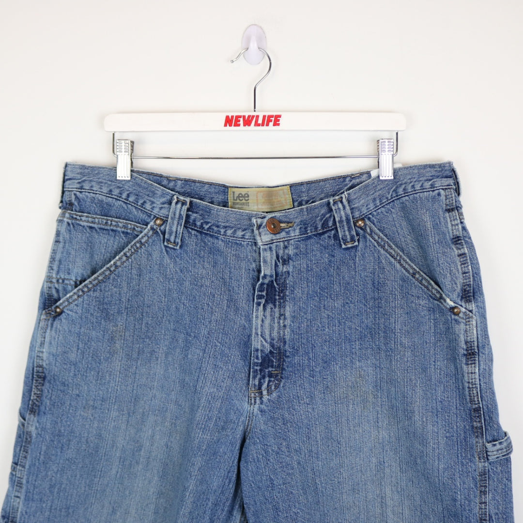 Vintage 00's Lee Carpenter Denim Work Shorts - 38"-NEWLIFE Clothing