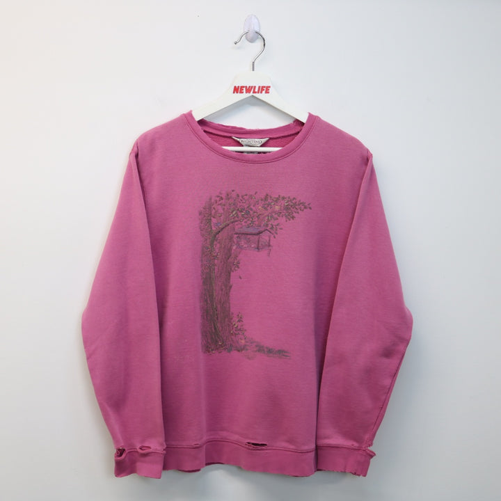 Vintage Cat Tree Nature Crewneck - M-NEWLIFE Clothing