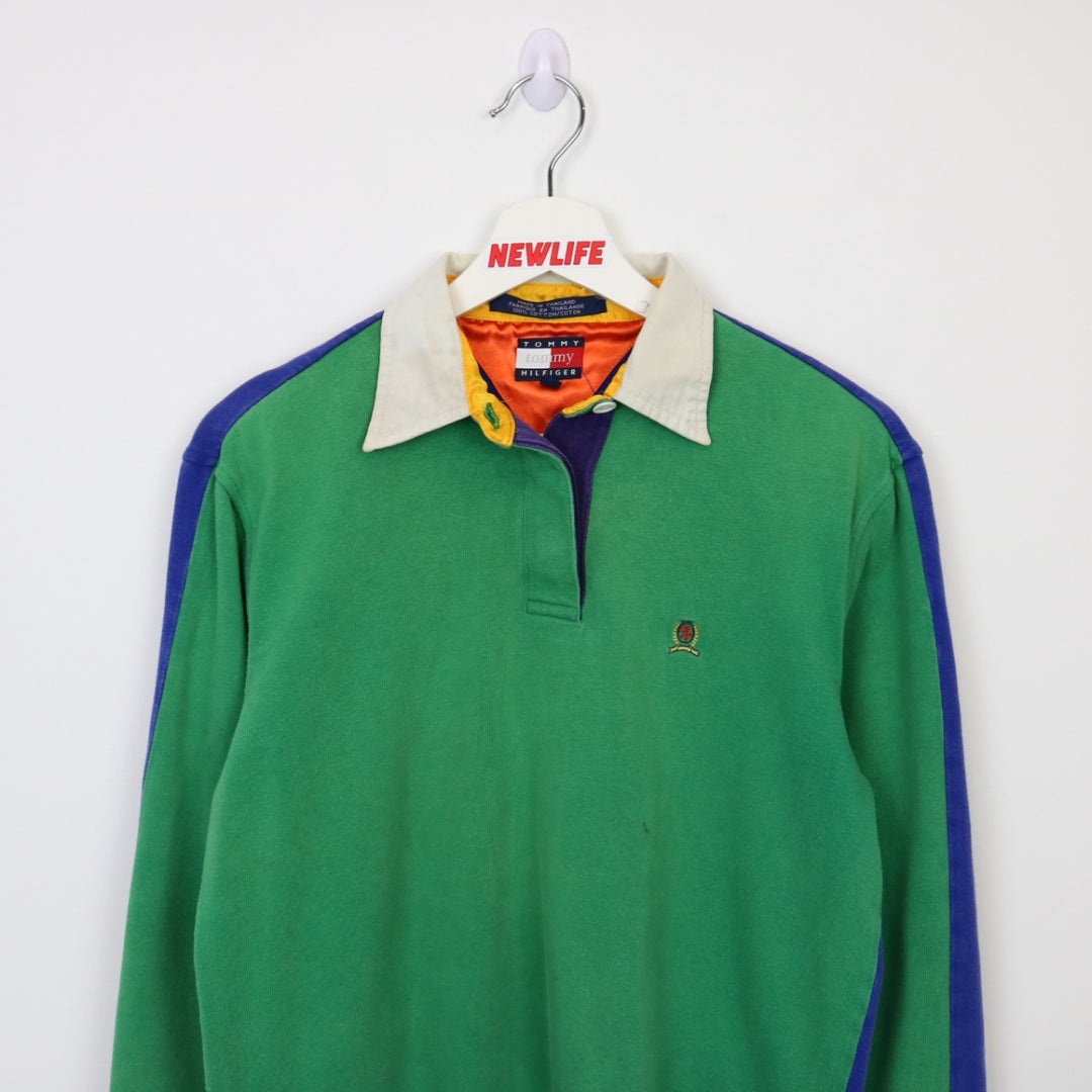 Vintage 90's Tommy Hilfiger Long Sleeve Polo Shirt - S-NEWLIFE Clothing