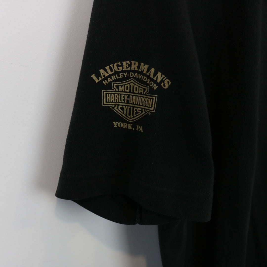 Vintage 00's Harley Davidson Pennsylvania Polo Shirt - L-NEWLIFE Clothing