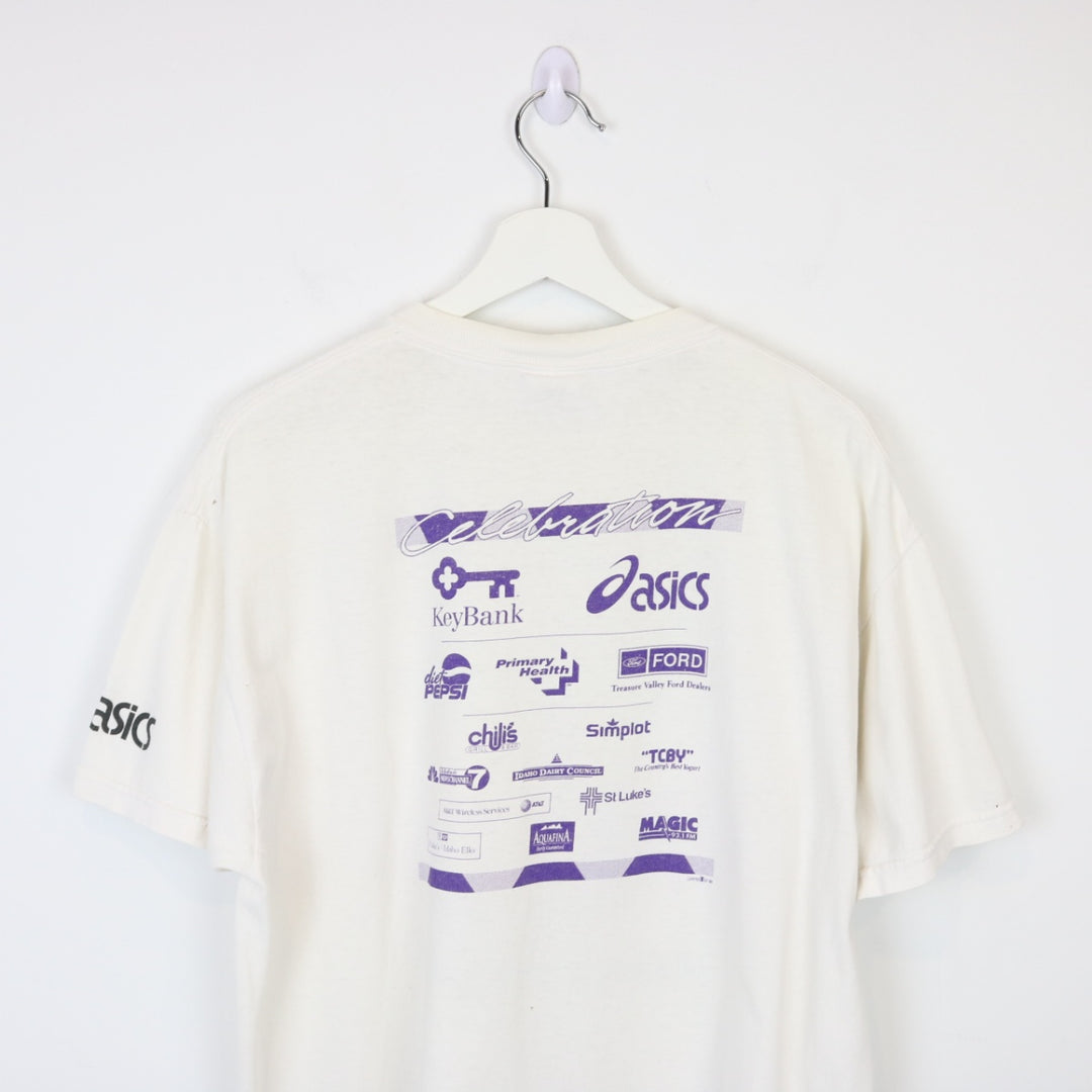 Vintage 1998 Asics Idaho Women's Fitness Tee - L-NEWLIFE Clothing