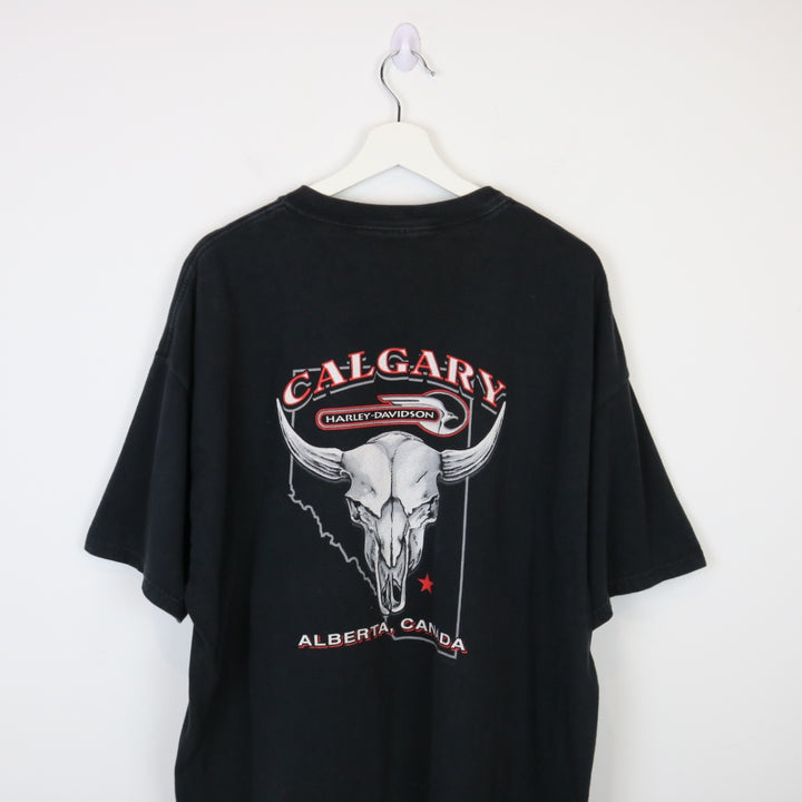 Vintage 00's Harley Davidson Calgary Tee - XL-NEWLIFE Clothing