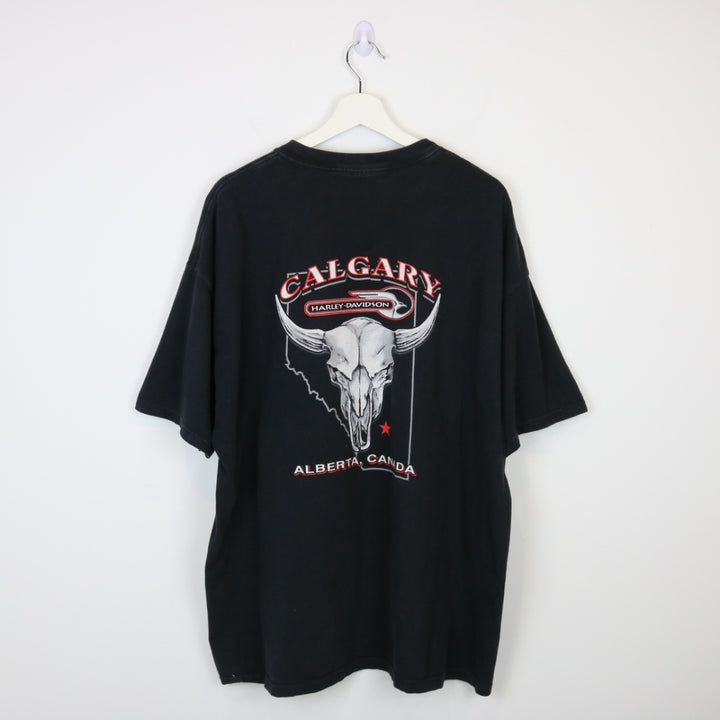 Vintage 00's Harley Davidson Calgary Tee - XL-NEWLIFE Clothing