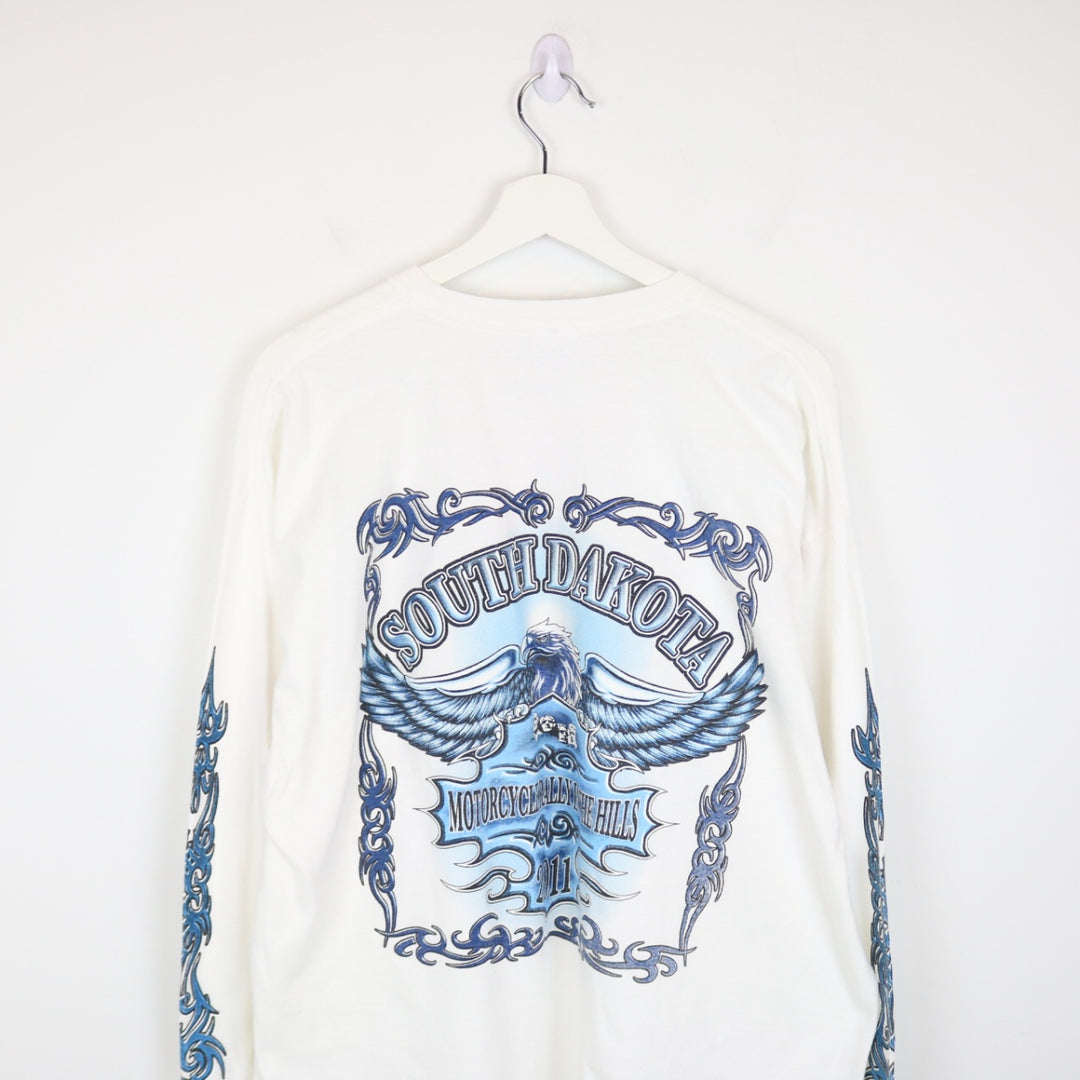 2011 South Dakota Motorcycle Rally Long Sleeve Tee - XL-NEWLIFE Clothing