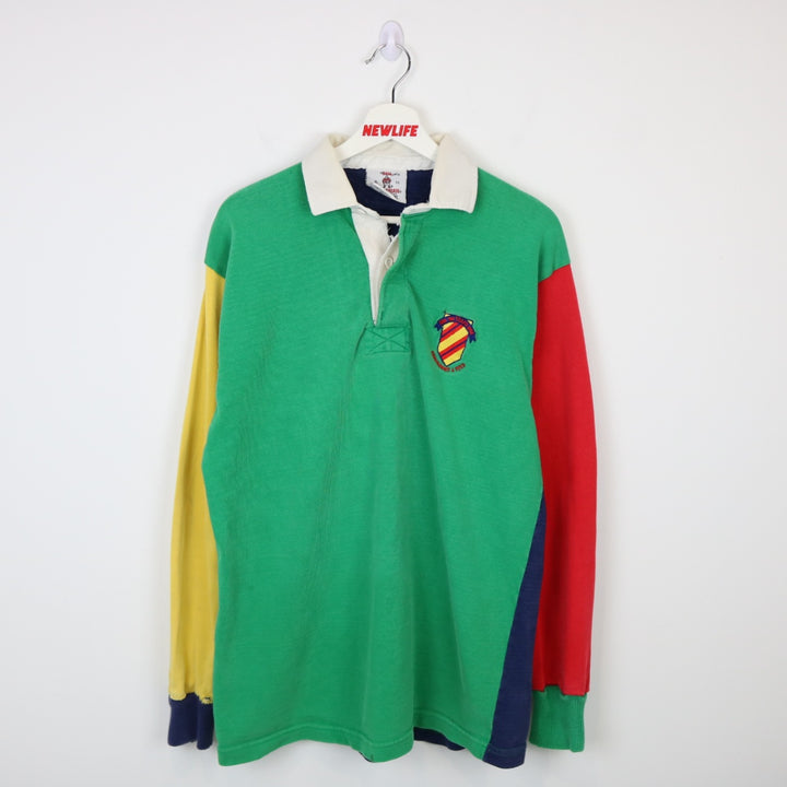 Vintage 1992 Abercrombie & Fitch Rugby Polo Shirt - L-NEWLIFE Clothing