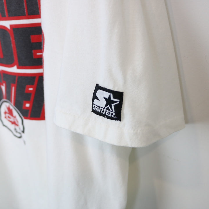 Vintage 1995 Longer Wider Faster CFL Football Starter Tee - XL-NEWLIFE Clothing