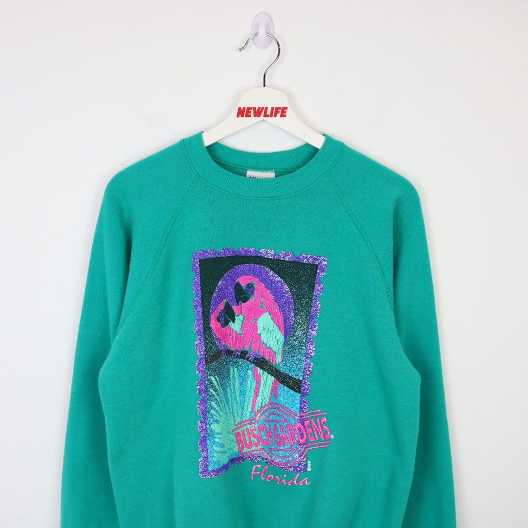 Vintage 80's Busch Gardens Nature Crewneck - M-NEWLIFE Clothing