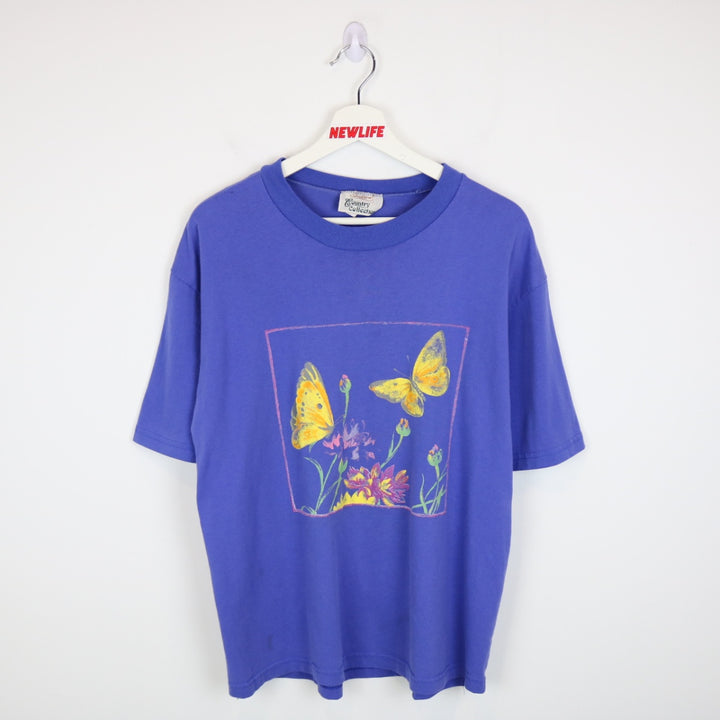 Vintage 90's Butterfly Nature Tee - L-NEWLIFE Clothing