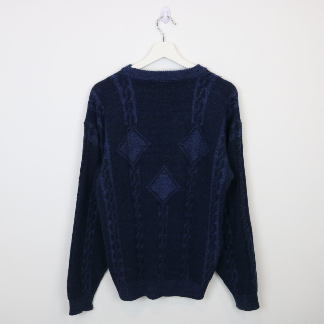 Vintage 90's Chams Patterned Knit Sweater - S-NEWLIFE Clothing