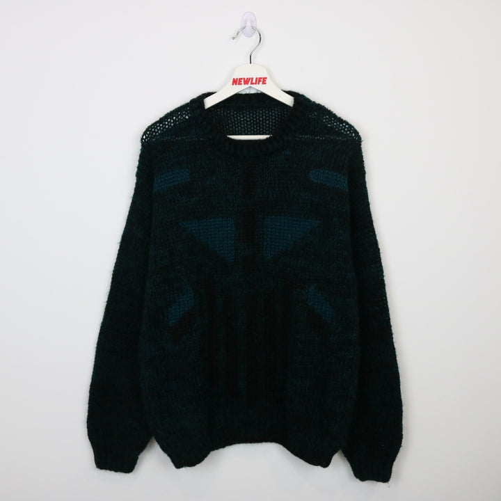 Vintage 90's Patterned Knit Sweater - M-NEWLIFE Clothing