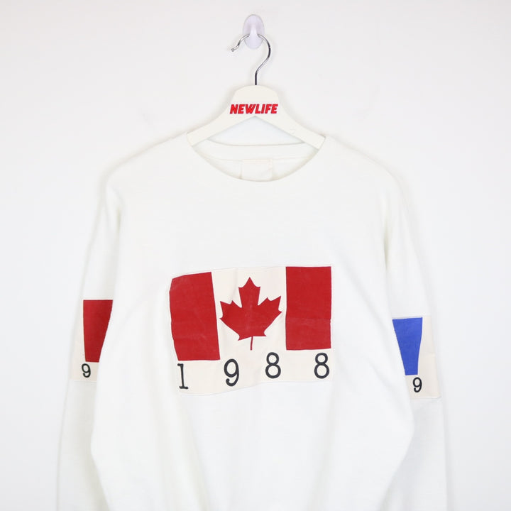 Vintage 90's Country Flag Crewneck - L-NEWLIFE Clothing