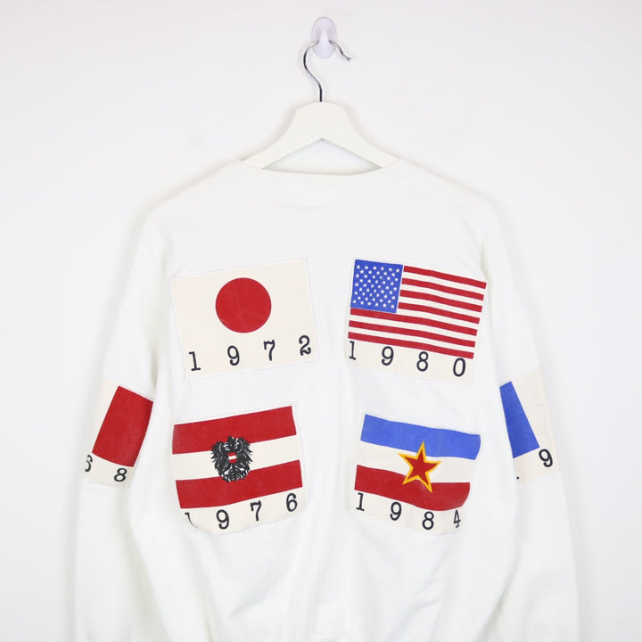 Vintage 90's Country Flag Crewneck - L-NEWLIFE Clothing