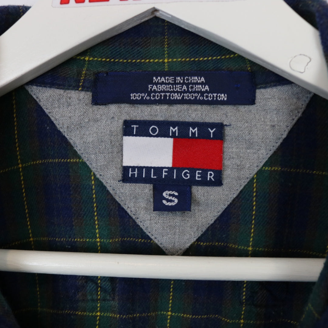 Vintage 90's Bootleg Tommy Hilfiger Plaid Flannel Button Up - S-NEWLIFE Clothing