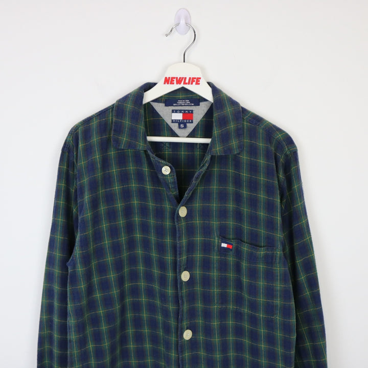 Vintage 90's Bootleg Tommy Hilfiger Plaid Flannel Button Up - S-NEWLIFE Clothing