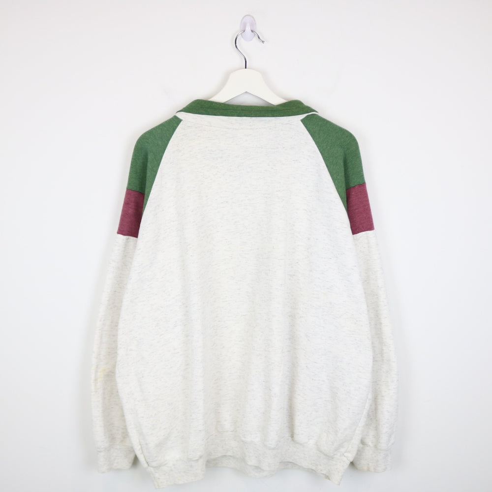 Vintage 90's Victoria BC Quarter Zip Sweater - XL/XXL-NEWLIFE Clothing