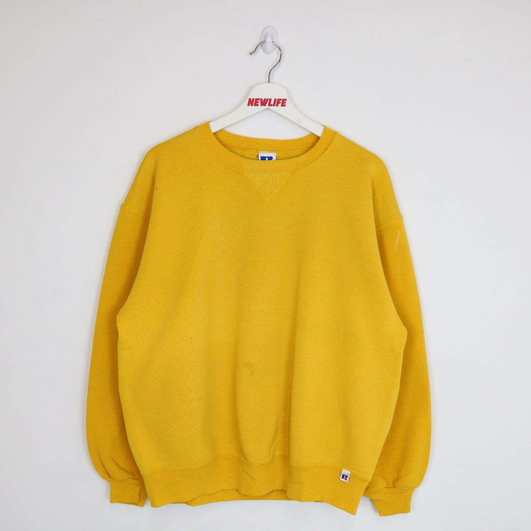Vintage 90's Russell Athletic Blank Crewneck - L-NEWLIFE Clothing