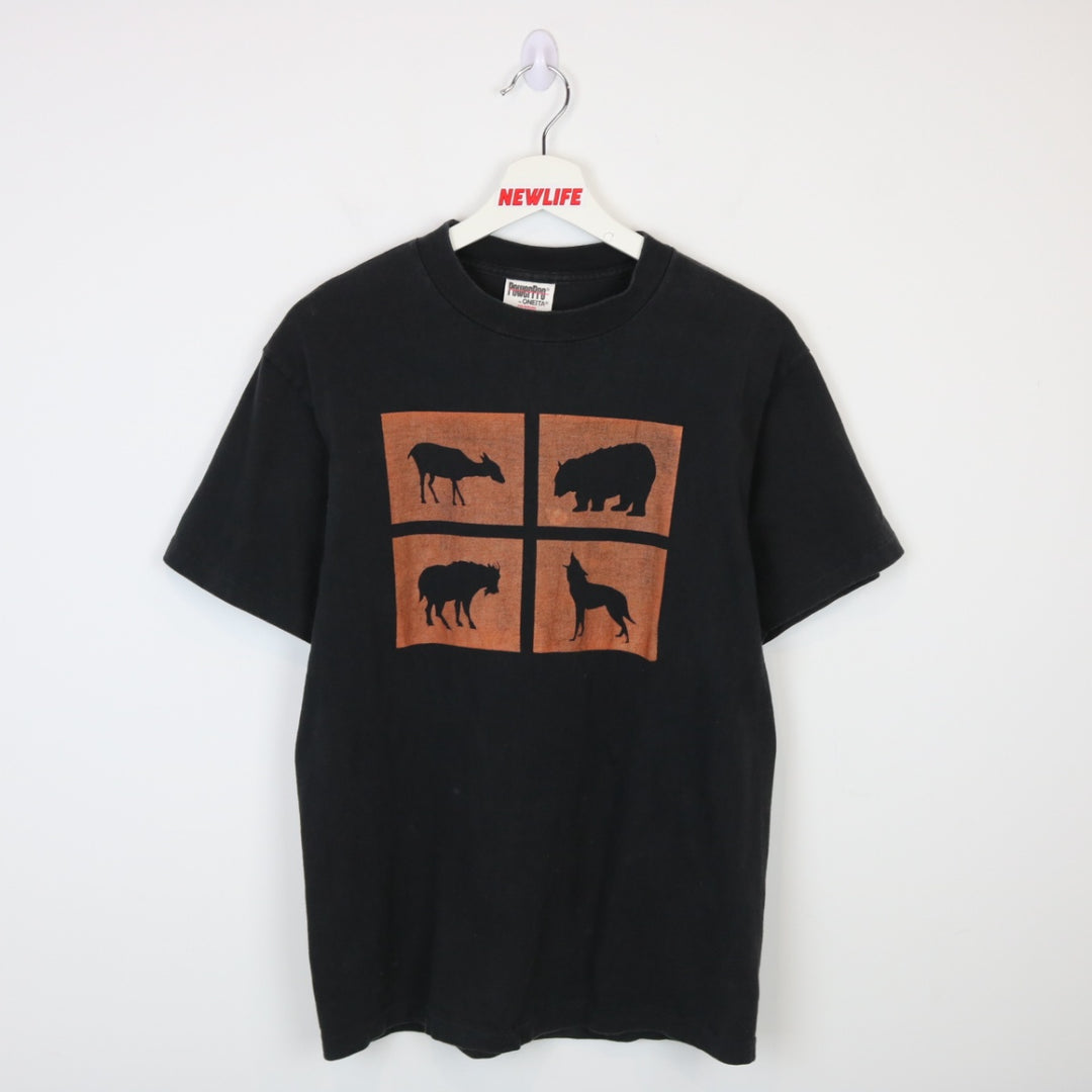 Vintage 90's Animal Silouette Nature Tee - S-NEWLIFE Clothing