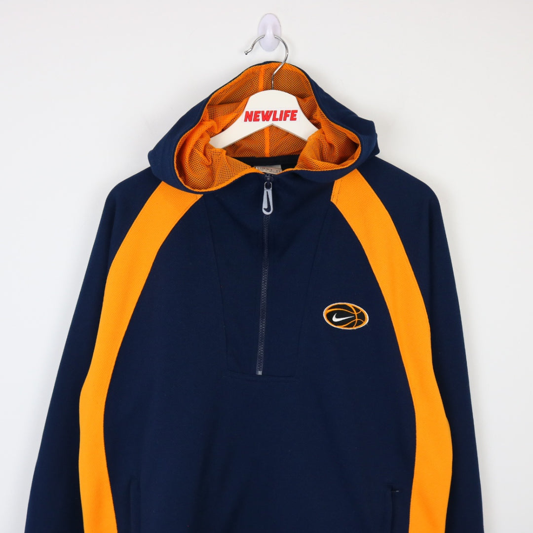 Vintage 90's Nike Basketball Quarter Zip Hoodie - M-NEWLIFE Clothing