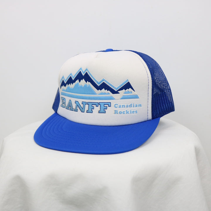 Vintage 90's Banff Canadian Rockies Trucker Hat - OS-NEWLIFE Clothing