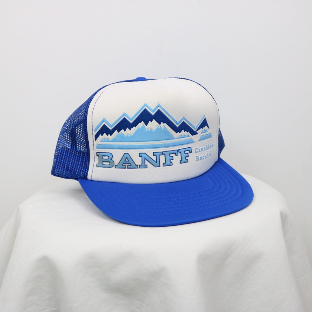 Vintage 90's Banff Canadian Rockies Trucker Hat - OS-NEWLIFE Clothing
